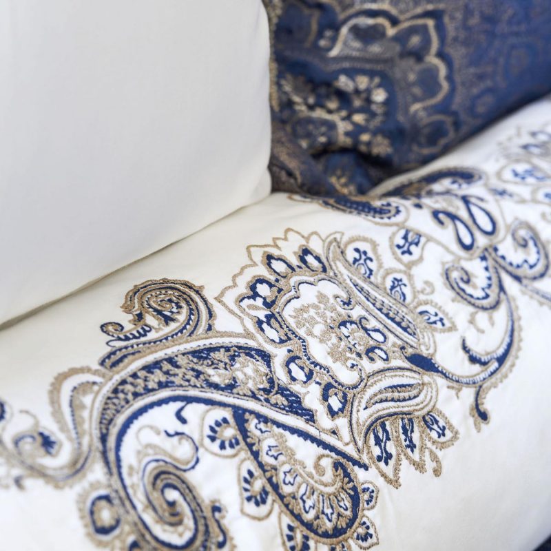 Karaca Home Venita Navy Blue 6 komada svilena posteljina