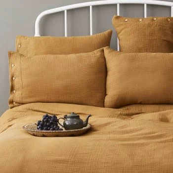 Nautica Home Bow Mustard  bračni prekrivač od muslina