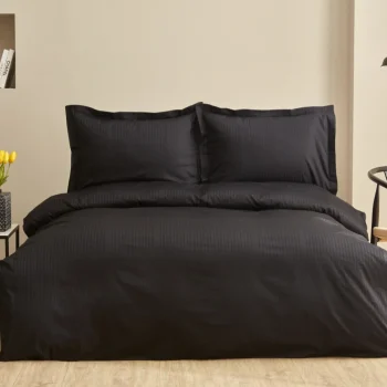 Karaca Home Uniq crni dvostruki set posteljine